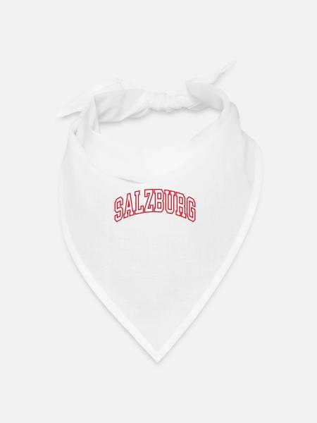 Salzburg - Bandana Dreieckstuch - Weiß