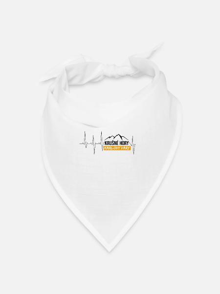 Karlovy Vary Krušné hory - Bandana Dreieckstuch - Weiß