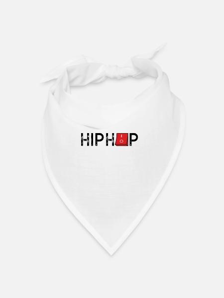 HipHop On Off - Bandana Dreieckstuch - Weiß