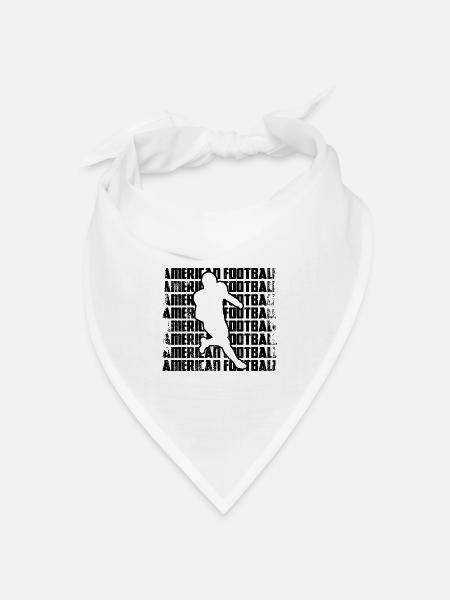 American Football - Bandana Dreieckstuch - Weiß