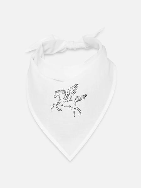 Pegasus - Bandana Dreieckstuch - Weiß