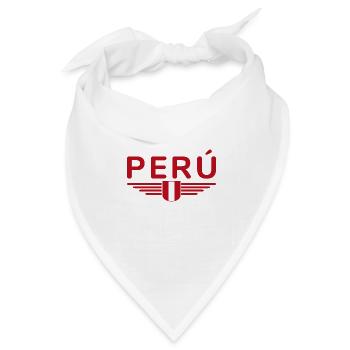 Peru Design – Farben der Anden - Bandana Dreieckstuch - Weiß - Vorne
