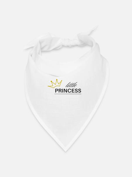 Kleine Prinzessin - Kleine Prinzessin - Bandana Dreieckstuch - Weiß