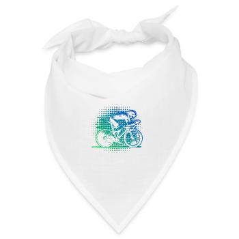 Roadbike Liebe zum Anziehen - Bandana Dreieckstuch - Weiß - Vorne