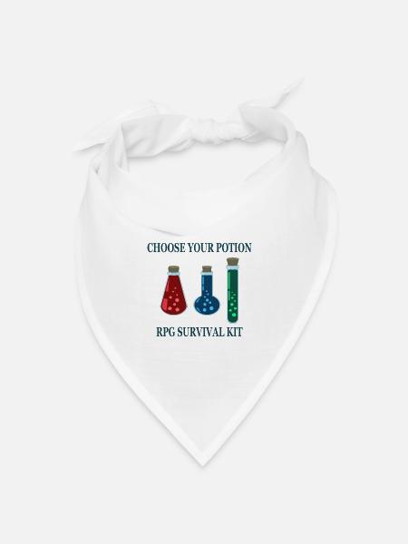 Wählen Sie Ihr Trankspiel - Bandana Dreieckstuch - Weiß