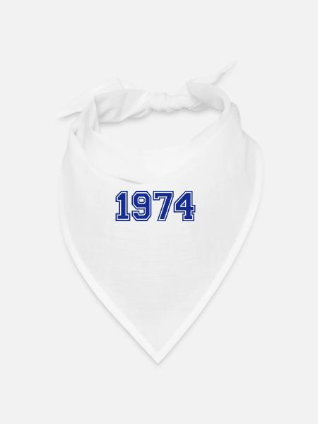 1974 - Bandana Dreieckstuch - Weiß
