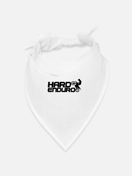 Hard Enduro Biker - Bandana Dreieckstuch - Weiß