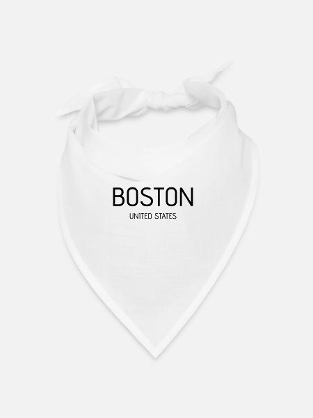 Boston - Bandana Dreieckstuch - Weiß