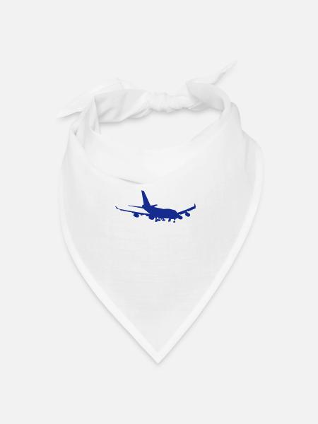 747 Silhouette - Bandana Dreieckstuch - Weiß