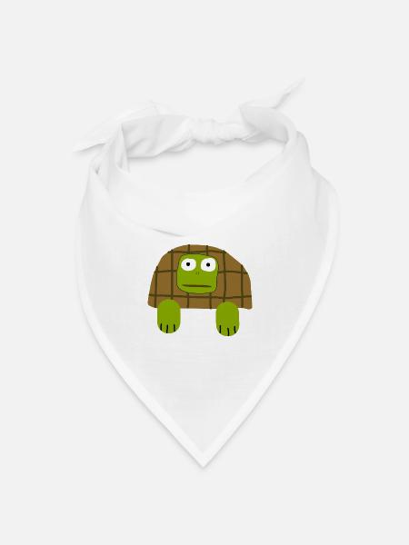 Ugly Turtle - Bandana Dreieckstuch - Weiß
