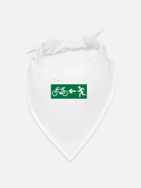Radsport - Bandana Dreieckstuch - Weiß