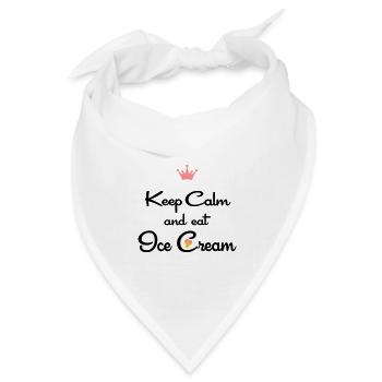 eis - Bandana Dreieckstuch - Weiß - Vorne