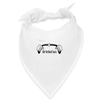 Fahrrad Bars - Bandana Dreieckstuch - Weiß - Vorne