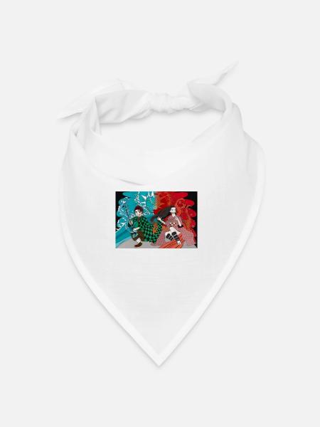 Dämonentöter - Bandana Dreieckstuch - Weiß