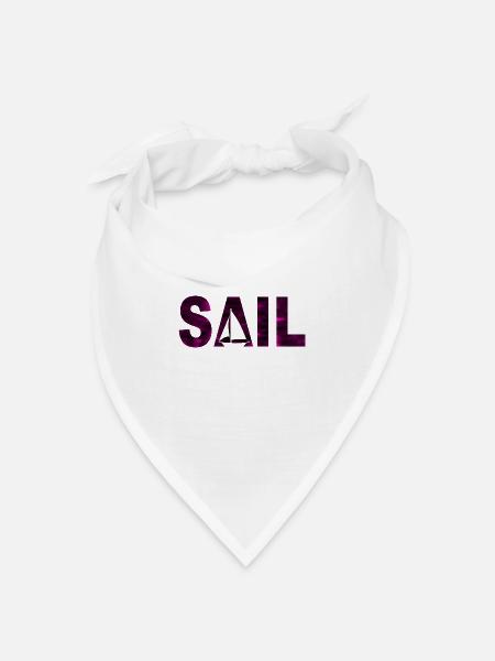 Segeln Segler Segelboot Skipper Geschenk - Bandana Dreieckstuch - Weiß