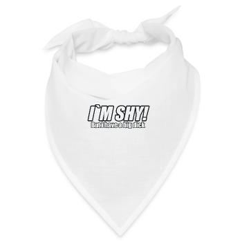 Im shy but i have a big dick | white - Bandana Dreieckstuch - Weiß - Vorne