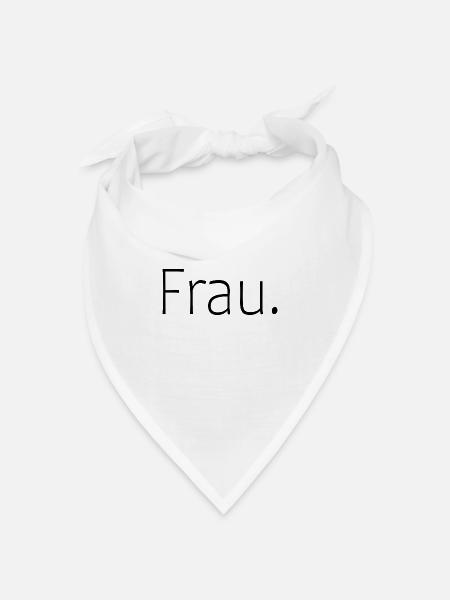 Frau. - Bandana Dreieckstuch - Weiß