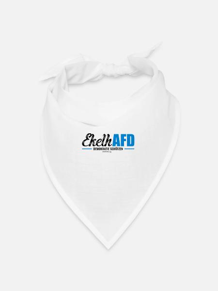 Mimikama EkelhAFD - Bandana Dreieckstuch - Weiß