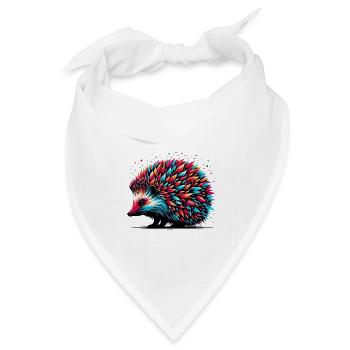 Igel - Bandana Dreieckstuch - Weiß - Vorne