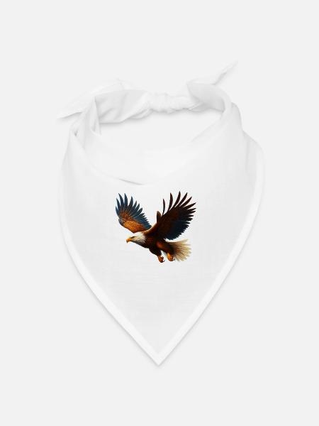 Adler - Bandana Dreieckstuch - Weiß