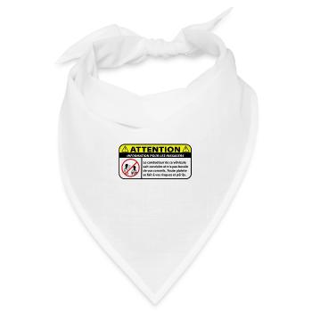 Informationen für Passagiere - Bandana Dreieckstuch - Weiß - Vorne