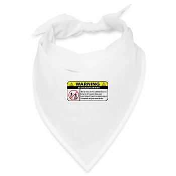 Informationen für Passagiere - Bandana Dreieckstuch - Weiß - Vorne