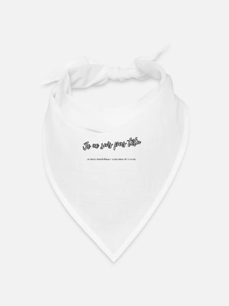 Nicht stur - Bandana Dreieckstuch - Weiß