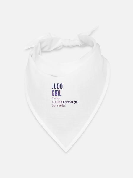 Judo Judo - Bandana Dreieckstuch - Weiß