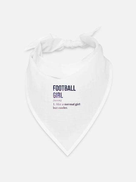 Fußball Fußball Fußball - Bandana Dreieckstuch - Weiß