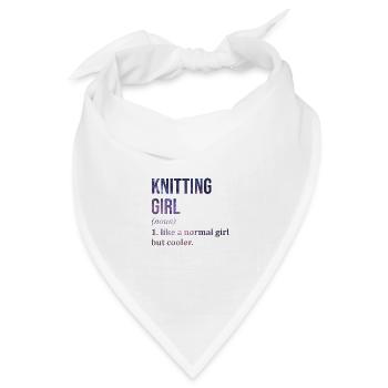 Stricken Stricken Stricken - Bandana Dreieckstuch - Weiß - Vorne