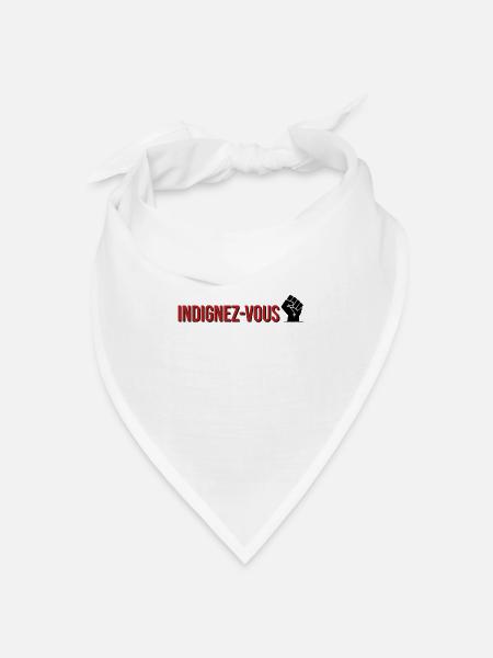 T-shirt Indignez-vous Stéphane Hessel Citoyen Enga - Bandana Dreieckstuch - Weiß