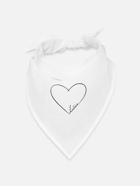 ŁUŽICA ♡ - Bandana Dreieckstuch - Weiß