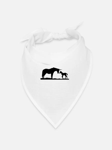 Einhorn - Einhörner - Bandana Dreieckstuch - Weiß