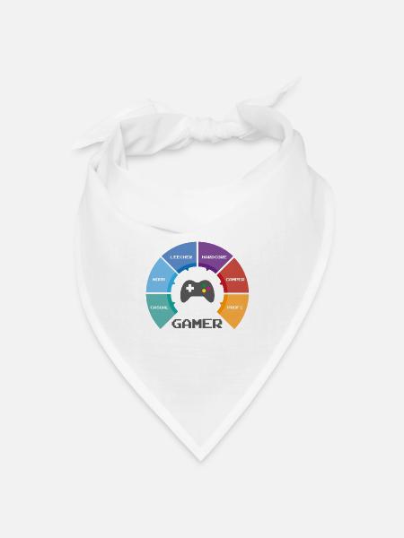 game wheel - Bandana Dreieckstuch - Weiß