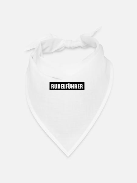 Rudelführer - Bandana Dreieckstuch - Weiß