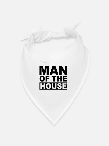 MAN OF THE HOUSE - Bandana Dreieckstuch - Weiß