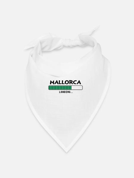 Mallorca loading Ladebalken - Bandana Dreieckstuch - Weiß