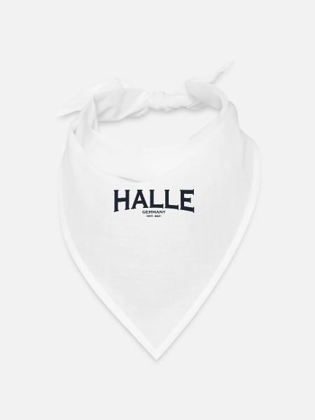 Halle - Bandana Dreieckstuch - Weiß