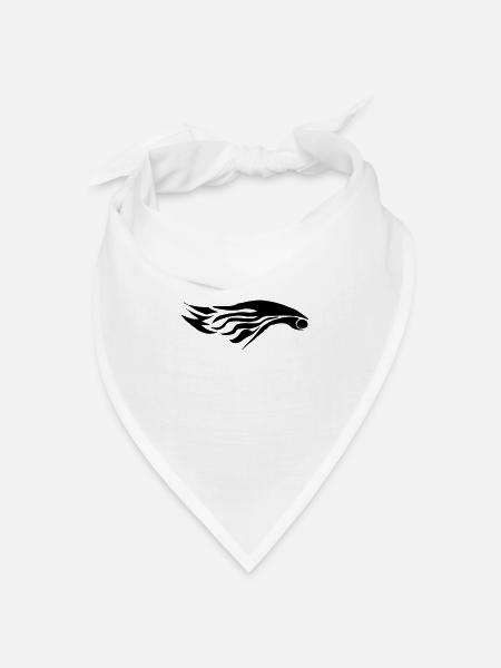 Flügel - Bandana Dreieckstuch - Weiß