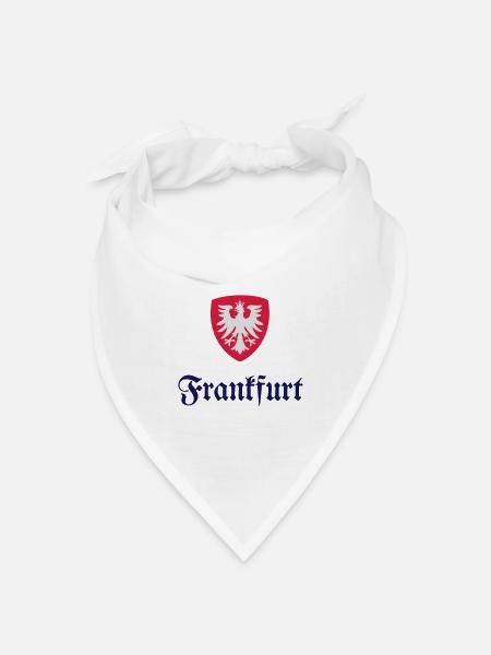 Frankfurt - Bandana Dreieckstuch - Weiß