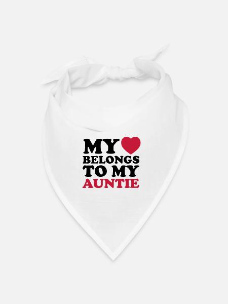 MHBTM auntie - Bandana Dreieckstuch - Weiß
