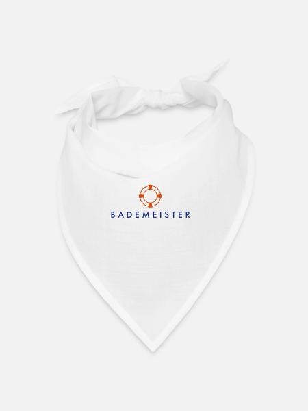 Bademeister - Bandana Dreieckstuch - Weiß