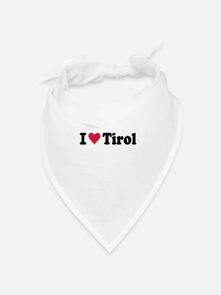 Tirol - Bandana Dreieckstuch - Weiß