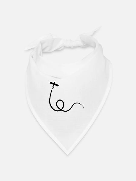 Airplane - Bandana Dreieckstuch - Weiß
