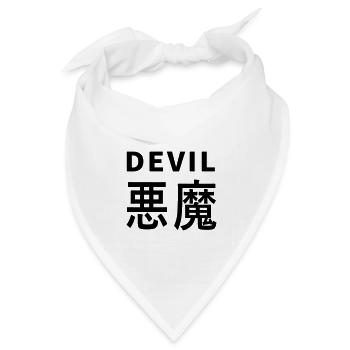 Devil's Kajni - Bandana Dreieckstuch - Weiß - Vorne