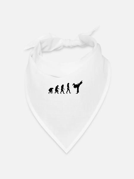 fight evolution frauen - Bandana Dreieckstuch - Weiß