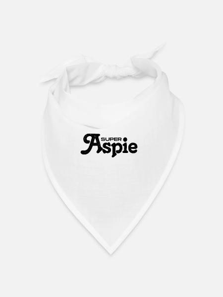 Aspie Asperger Syndrom - Bandana Dreieckstuch - Weiß