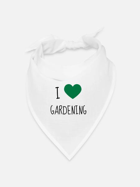 Garden - Gardener - Gardening - Green - Nature - Bandana Dreieckstuch - Weiß