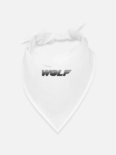 Wolf 2 0 - Bandana Dreieckstuch - Weiß
