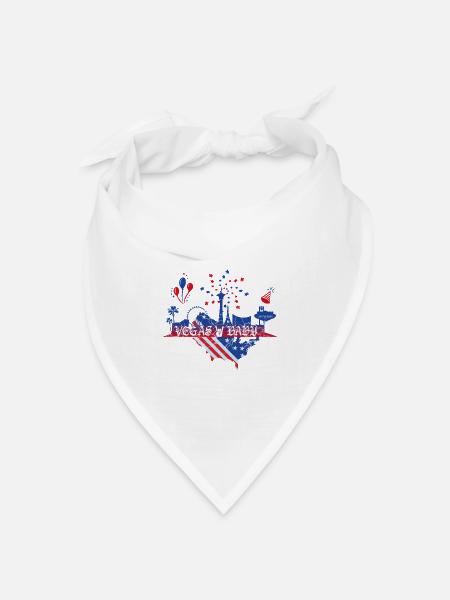 Las Vegas Baby - Bandana Dreieckstuch - Weiß